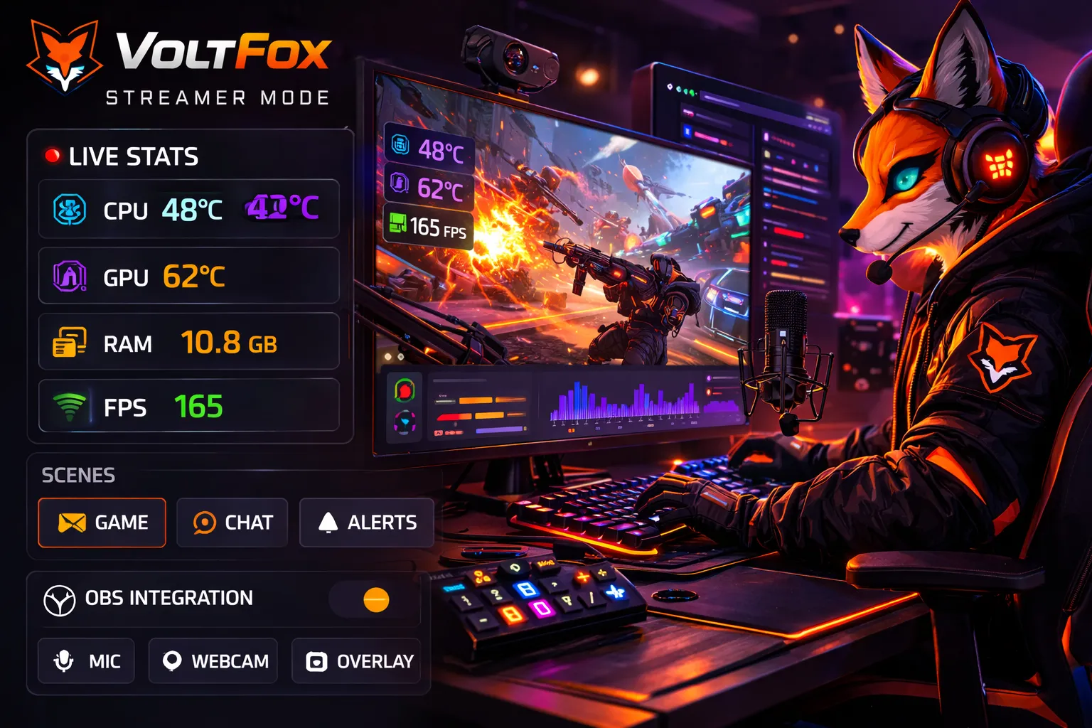 VoltFox streamer tools